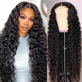 Front Lace Human Hair Deep Wave Wig – Natural-Looking Wavy Wig for Women
