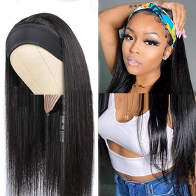 Human Hair Straightening Headband – Stylish Hair Styling Accessory for Women